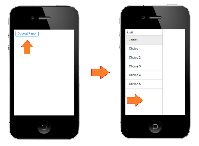 Clicking a button to reveal a hidden panel